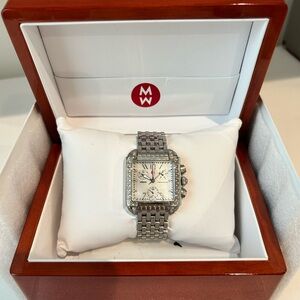 Michele Silver and Gold Women's Watch